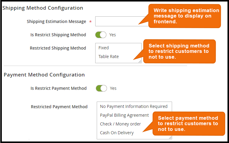 Hide Restricted Payment Methods on Front-end