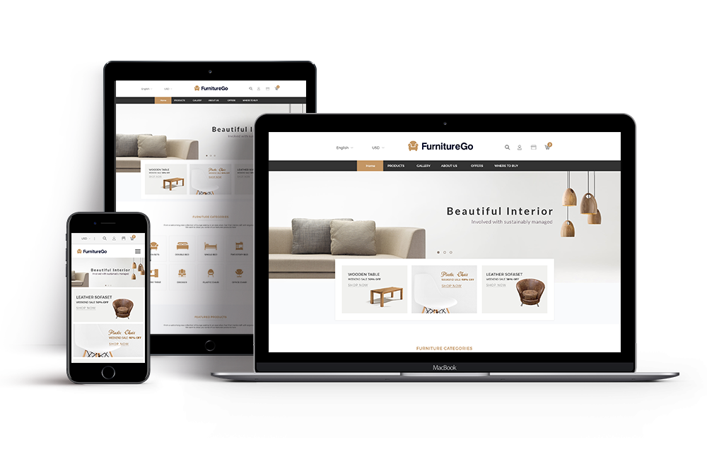Responsive Magento 2 Furniture Themes