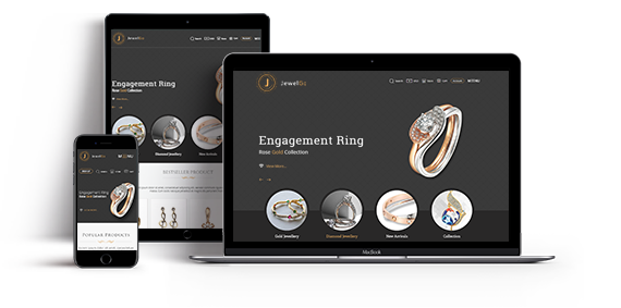 Multi Screen Adaptive Design of Magento 2 Theme for Jewellery - JewelGo Multi-screen-Adaptive-Design-jewelgo