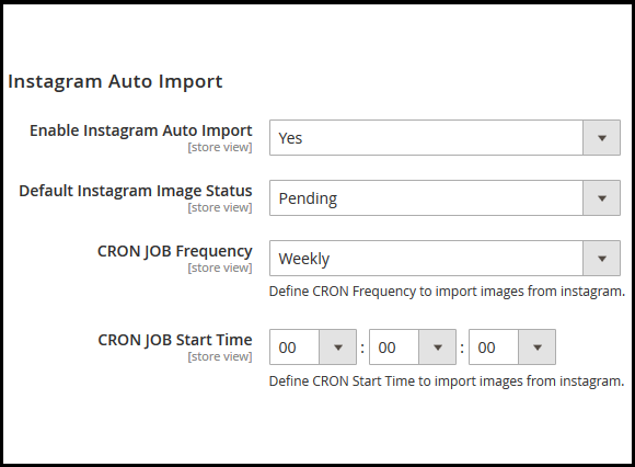 Magento 2 Instagram Connect Extension - Moderate instagram images