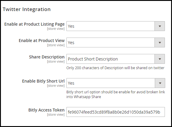 One-click Twitter Share Twitter Share with magento 2 Social Media Promotions Extension
