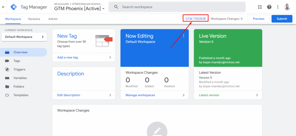 Connect your GTM container with the Magento GTM extension