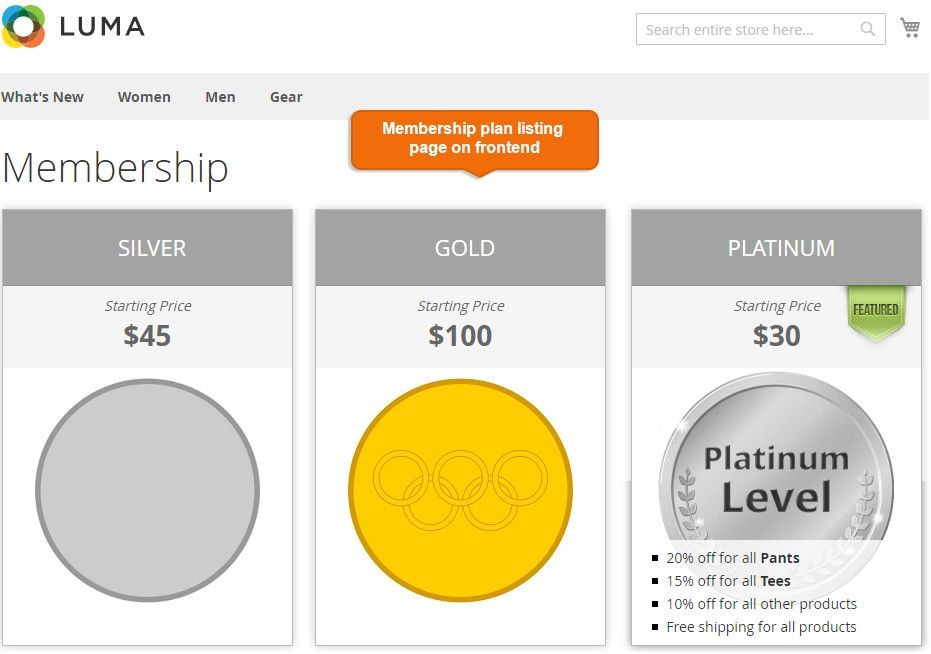 Membership Subscription extension