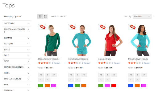 Magento Ecommerce - Product Label