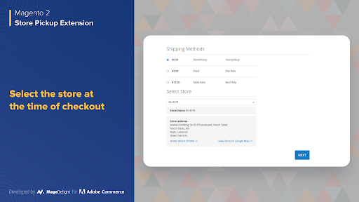 Store Pickup Extension - Checkout Step