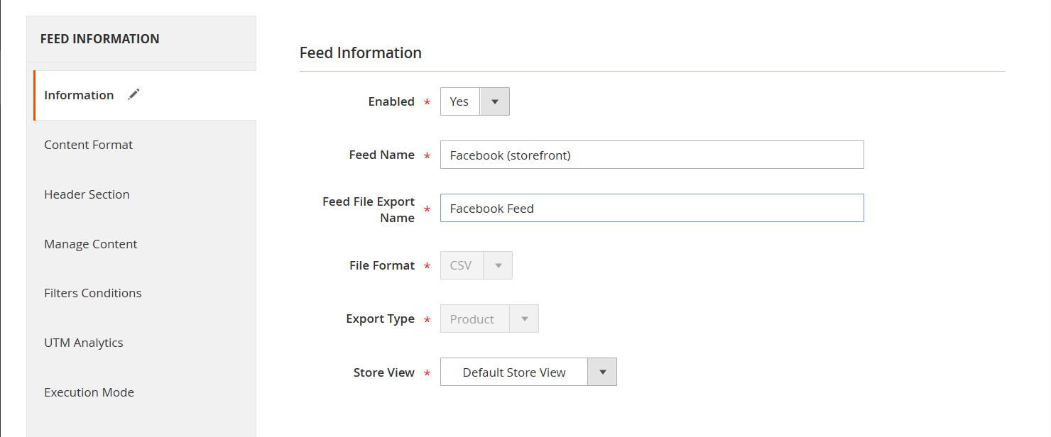 Configure the General Information