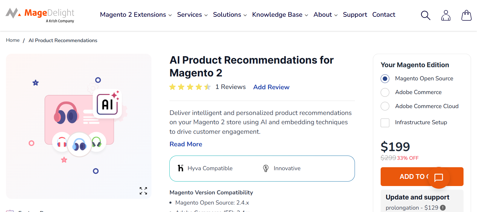 AI Product Recommendations for Magento 2