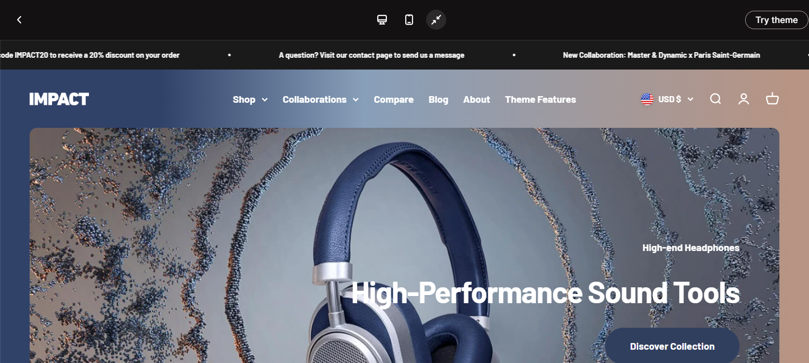 Impact Built by Maestrooo Shopify Theme