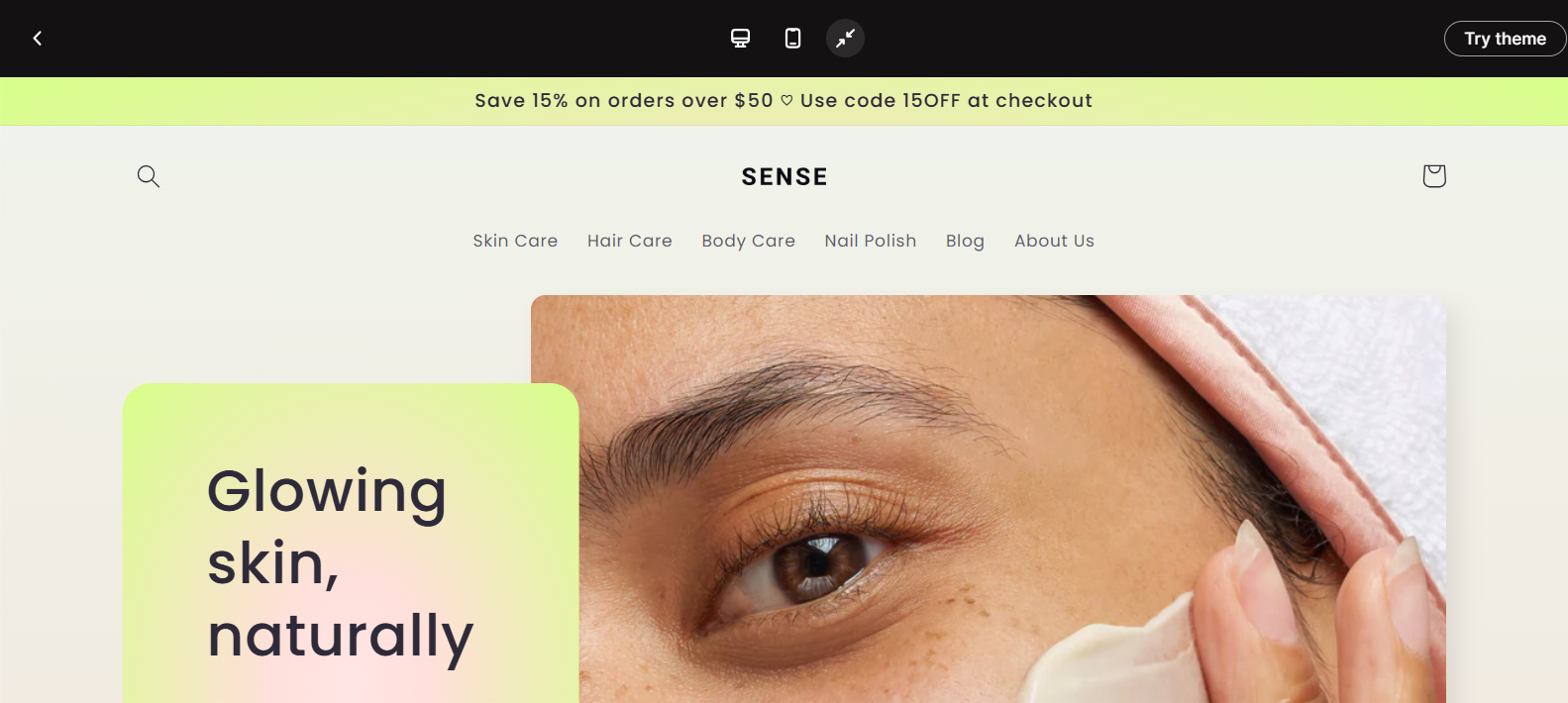 Sense Shopify Theme