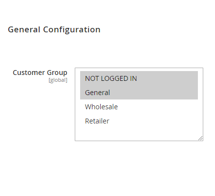 Allow Specific Customer Groups