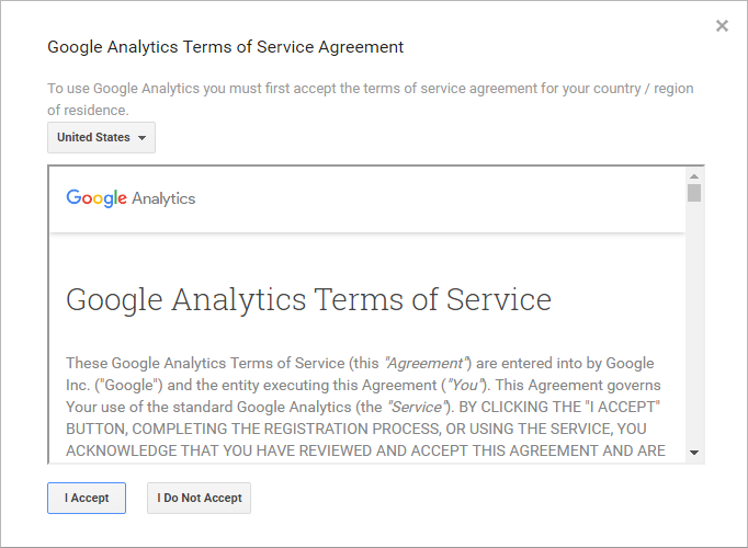 Google Analytics Terms Conditions
