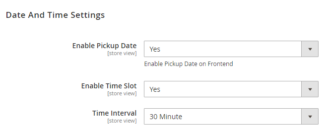In Store Pickup Functionality