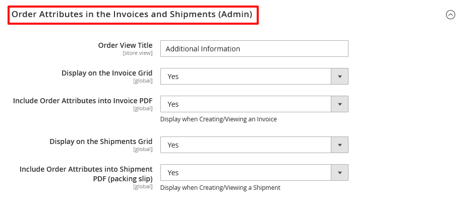 Add Order Attribute in Invoice and Shipping