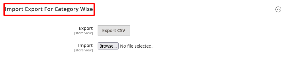 Category Wise CSV