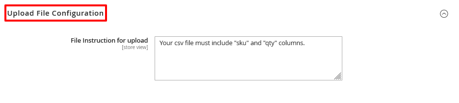 Upload File Config